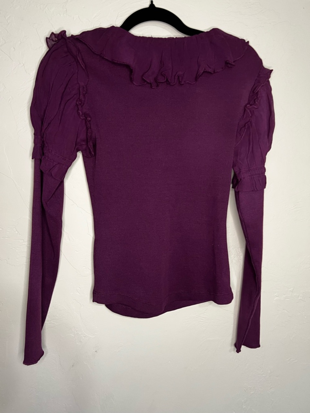 Anthropologie NWT long Sleeve Ruffle Romantic Sweater - Picture 7 of 7